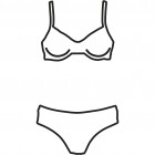 Dámské bikiny, B-cup,vel. 36-44