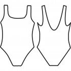 Dívčí jednodílné plavky, vel. 80-128