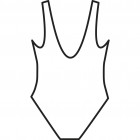 Dívčí jednodílné plavky,vel. 92-128
