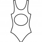 Dívčí jednodílné plavky, vel. 128-176