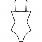 Dámské jednodílné plavky, C- Cup 64371