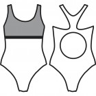 Dámské jednodílné plavky, vel. 38-48
