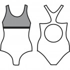 Dámské sportovní jednodílné plavky, vel. 34-48