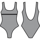 Dámské jednodílné plavky, vel. 34-44