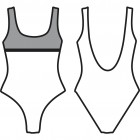 Dámské jednodílné plavky, vel. 34-44
