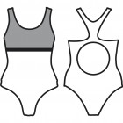 Dámské jednodílné plavky, vel. 36-46