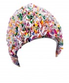 Dámská koupací čepice s řasením, vícebarevné